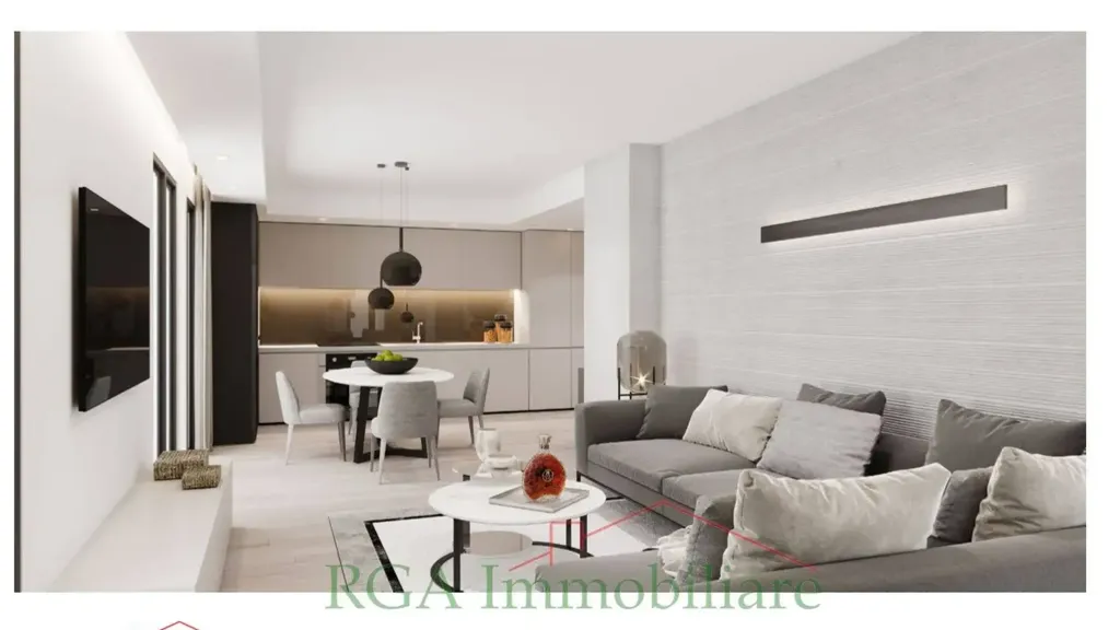 Soggiorno - Modern Apartment with Terrace in Bergamo