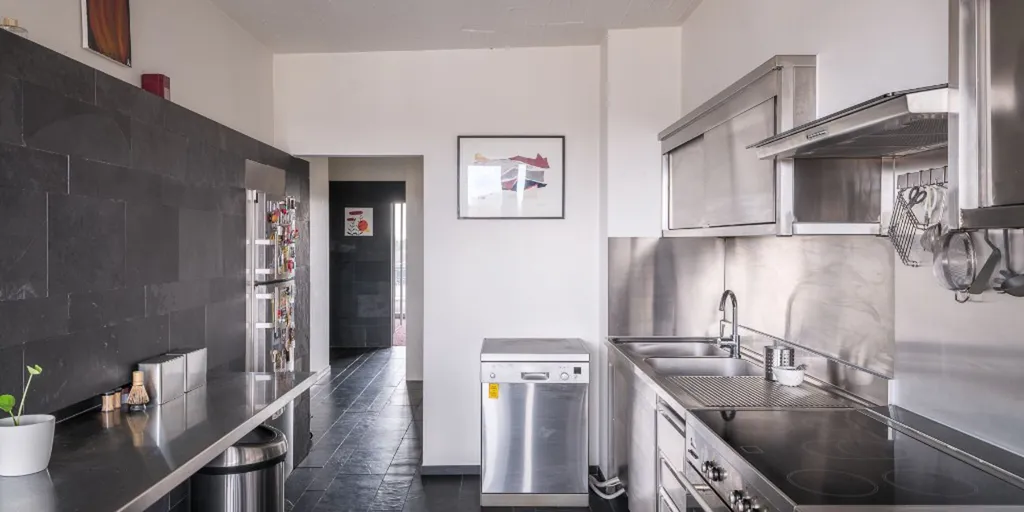 Cuisine - Appartement avec Terrasse près du Citadelpark à Gand