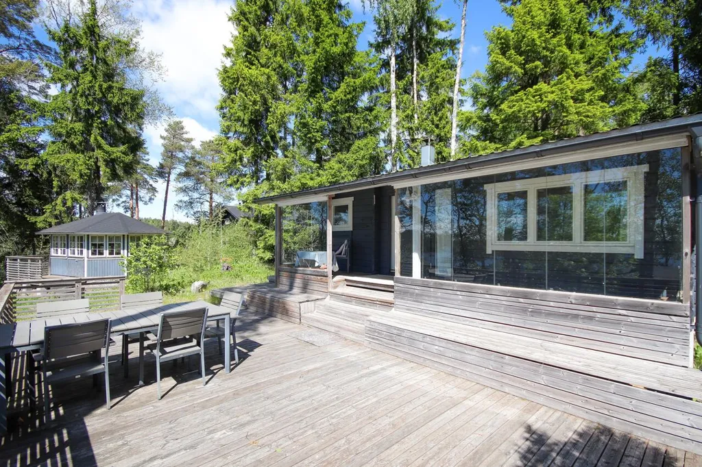Terrasse - Cottage with Private Beach in Sysilax