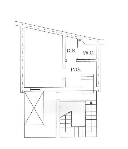 Plan - Studio in Historic Centre, Trapani