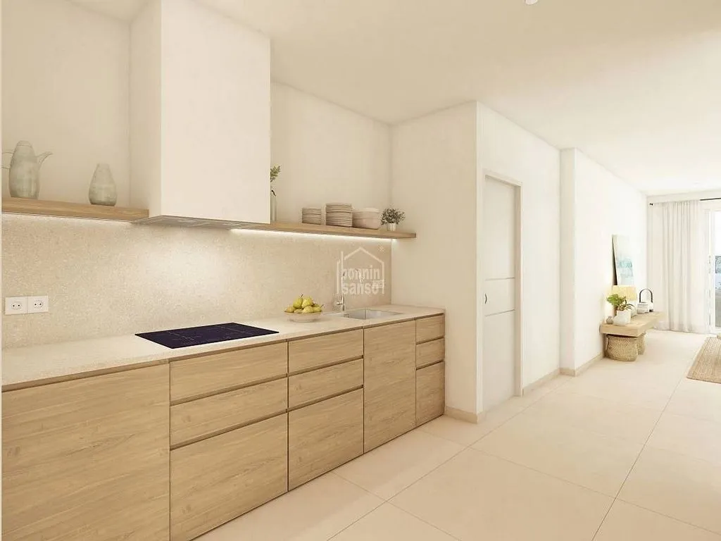 Cucina - Apartment with Pool and Terrace in Fornells