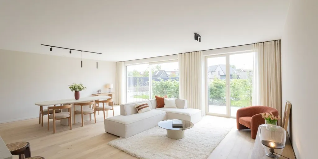 Séjour - Appartement Instapprêt avec Terrasse à Anzegem