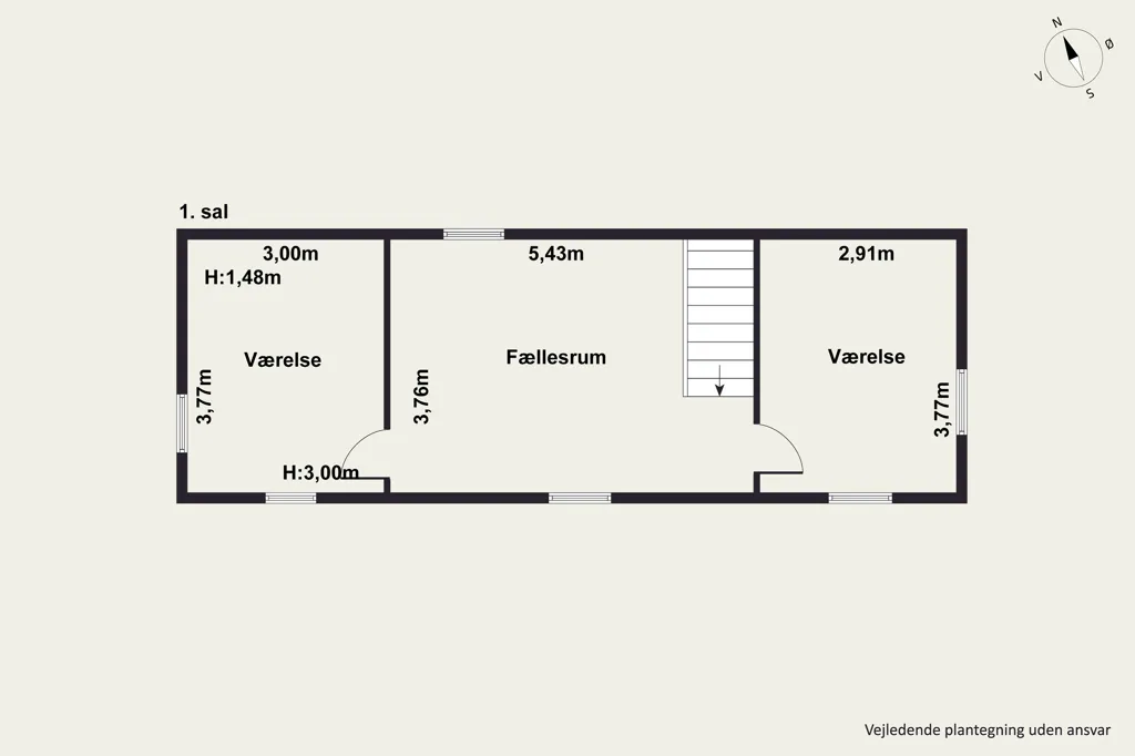 Planimetria - Detached Villa with Large Garden in Risskov