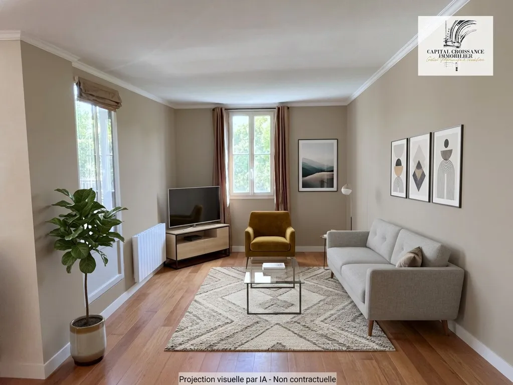 Séjour - Appartement avec terrasse sur Jardin Public à Bordeaux
