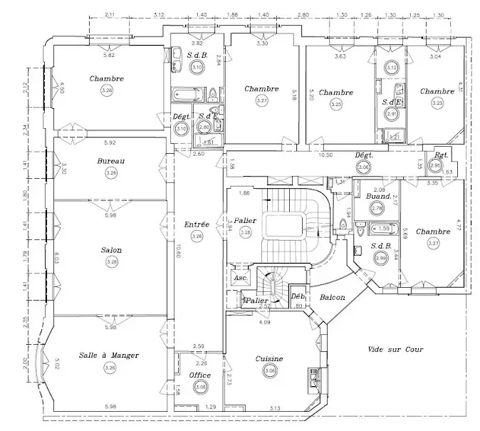 Plan - Appartement Meublé avec Vue Tour Eiffel à Paris 7ème