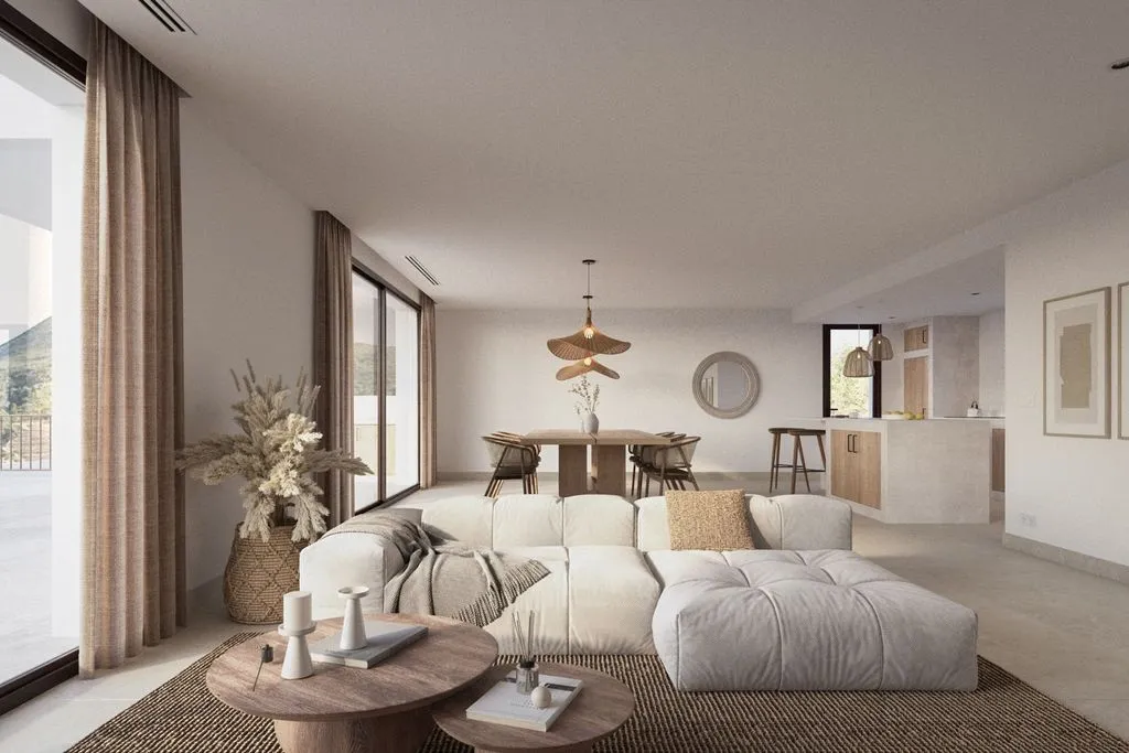 Living Room - New Build Villa with Pool in Alcalalí, Valencia
