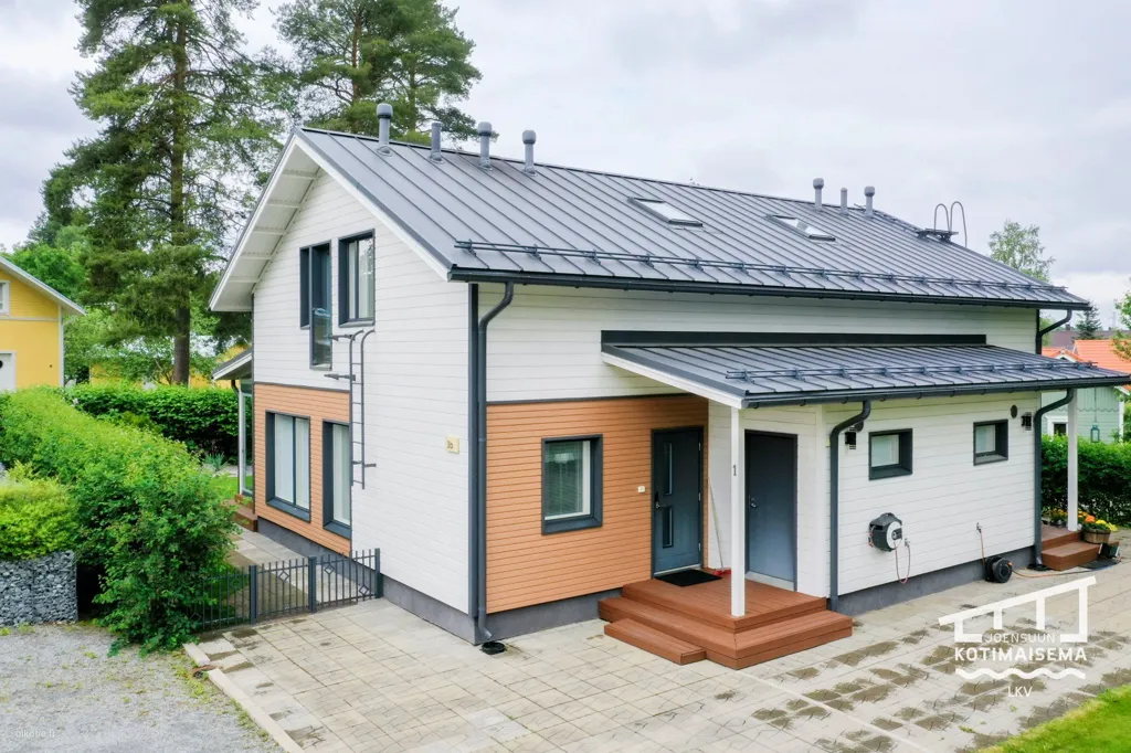 Vue aérienne - Two-Storey Apartment with Sauna in Joensuu