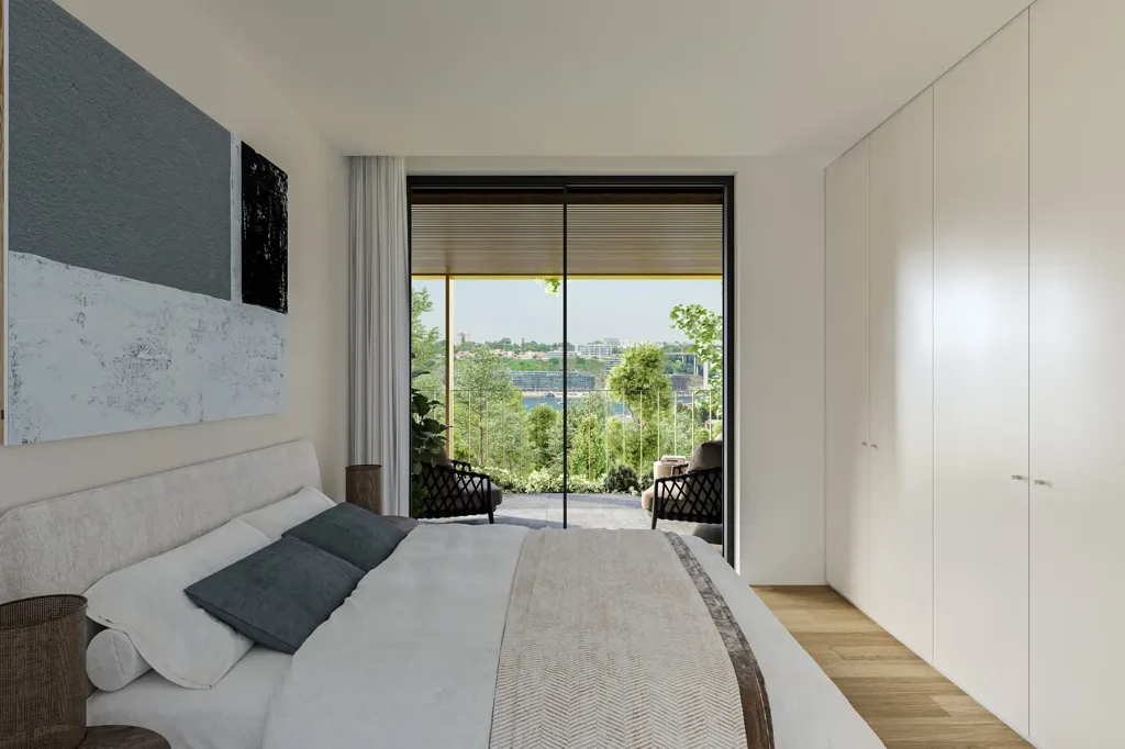 Bedrooms - 3-Bed Flat with River View in Porto