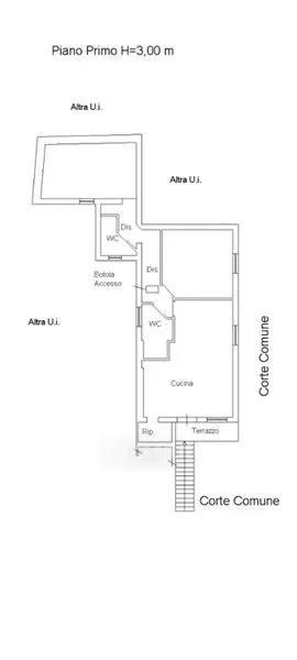 Plan - Terraced House with Terrace in Carmignano