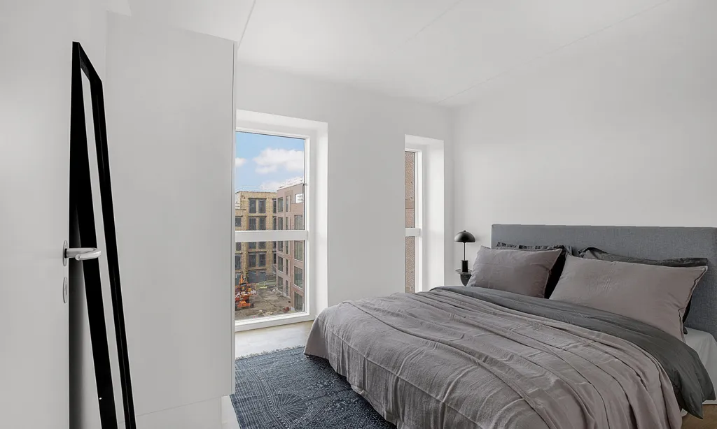Camere da letto - 2-Bedroom Flat with Modern Kitchen in Hedehusene