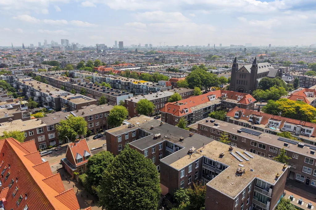 Vue aérienne - Ground Floor Flat with Deep Garden in 's-Gravenhage