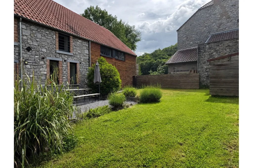 Garden - Charming House with Terrace in Falaën
