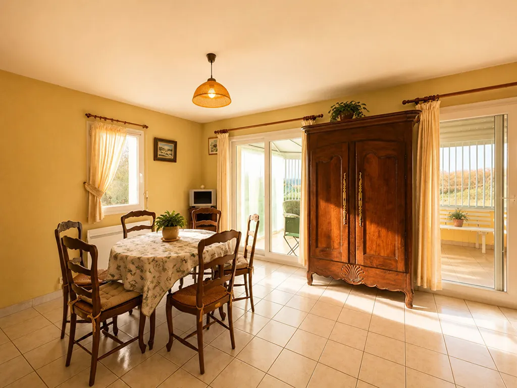 Sala da pranzo - House with Sea View in Porspoder