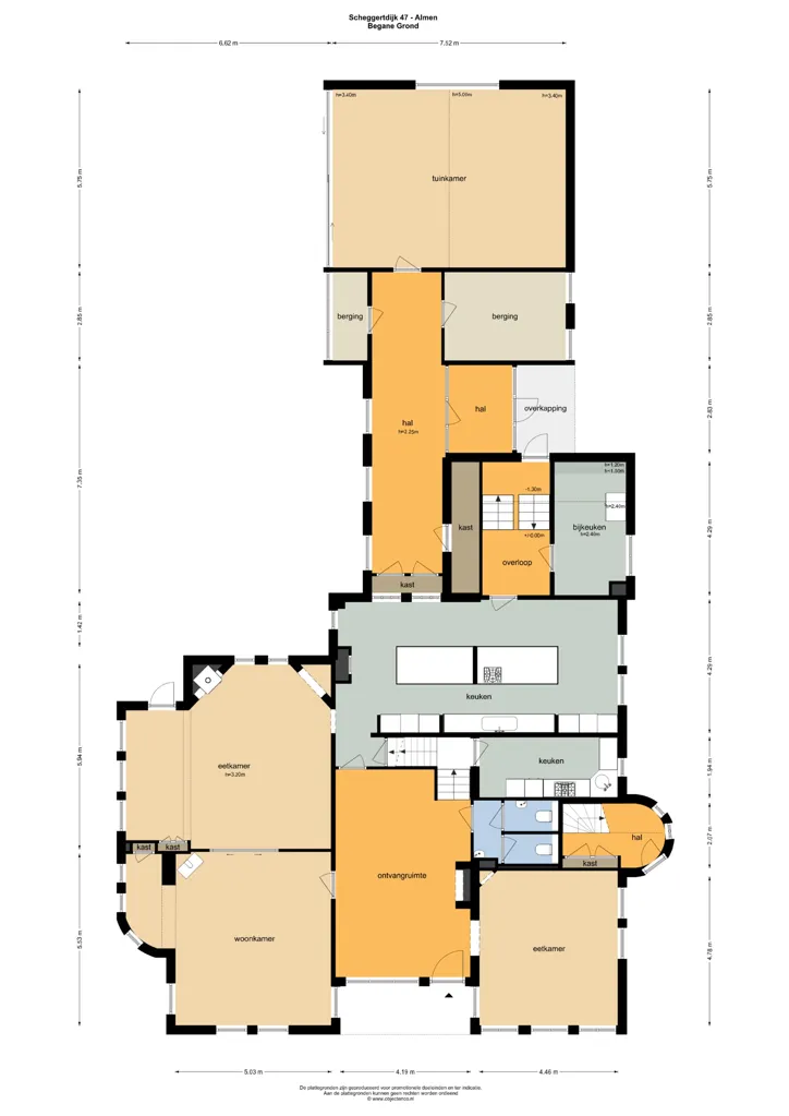 Plan - Historic Villa with Garden in Almen