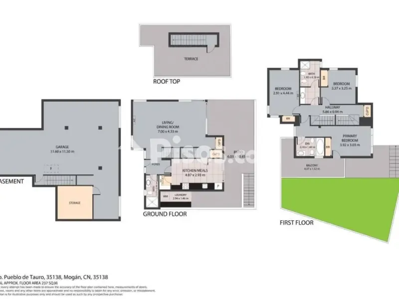 Plaan - Villa with Pool in La Venecia, Tauro