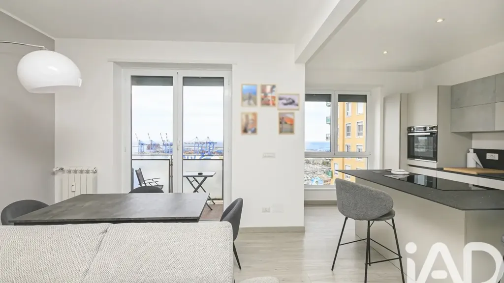 Köök - Rustic-Style Flat with Sea View in Genoa