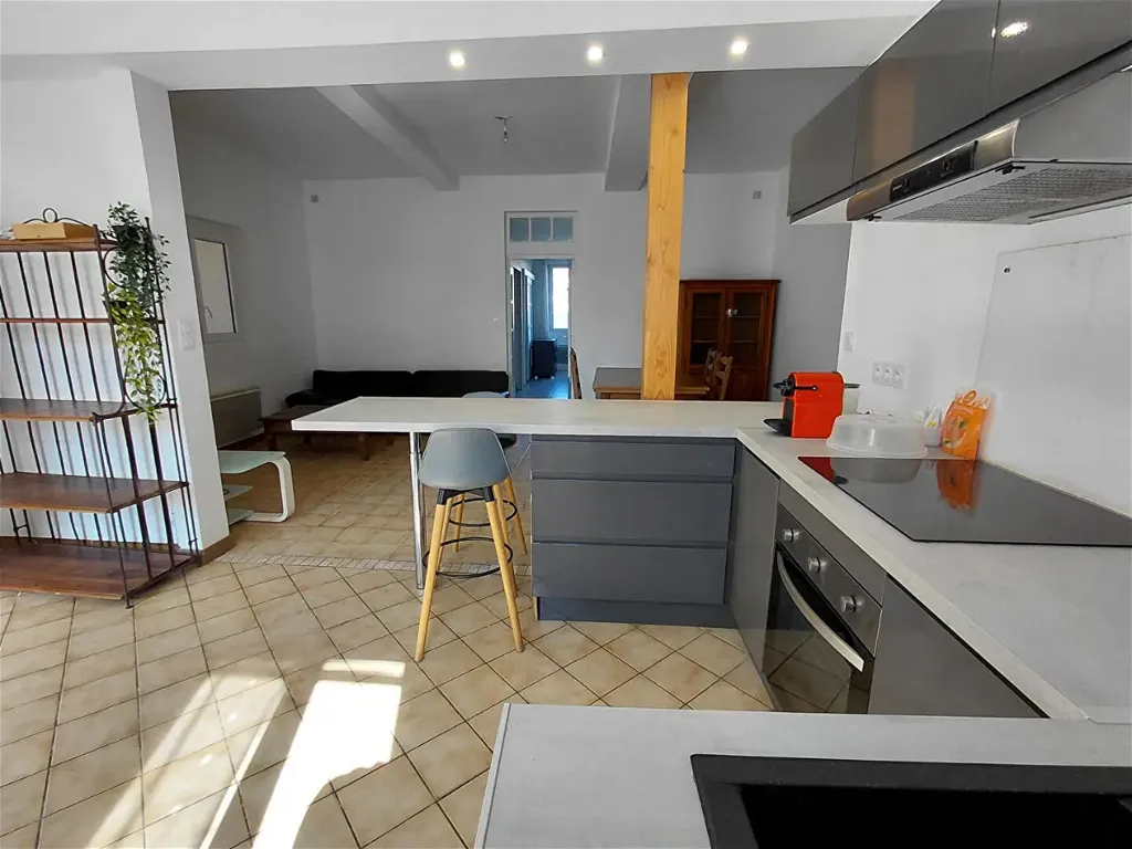 Cuisine - Grange Réaménagée en Deux Habitations à Bénéjacq