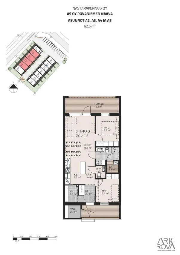 Plaan - Modern Apartments with Sauna in Rovaniemi