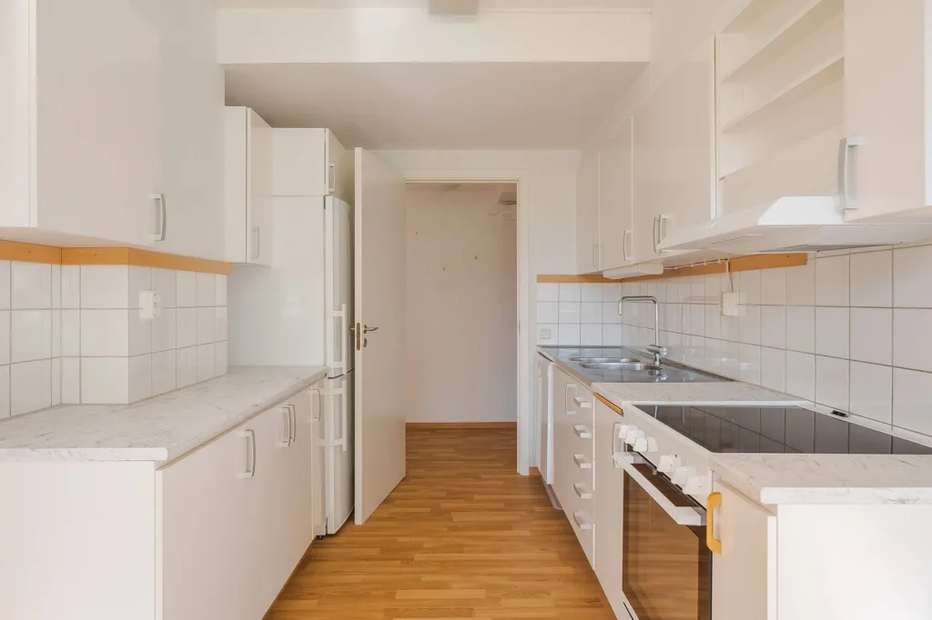 Köök - Bright Apartment with Terrace in Skövde