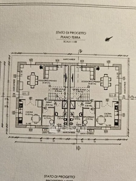 Plan - Newly Built Bifamiliar Villa in Pianoro