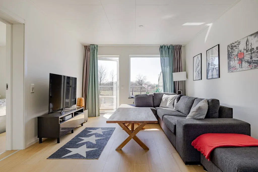 Séjour - Modern Flat with Sunny Balcony in Stockholm