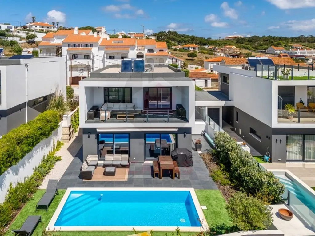 Vue aérienne - Contemporary Villa with Pool in Foz do Arelho