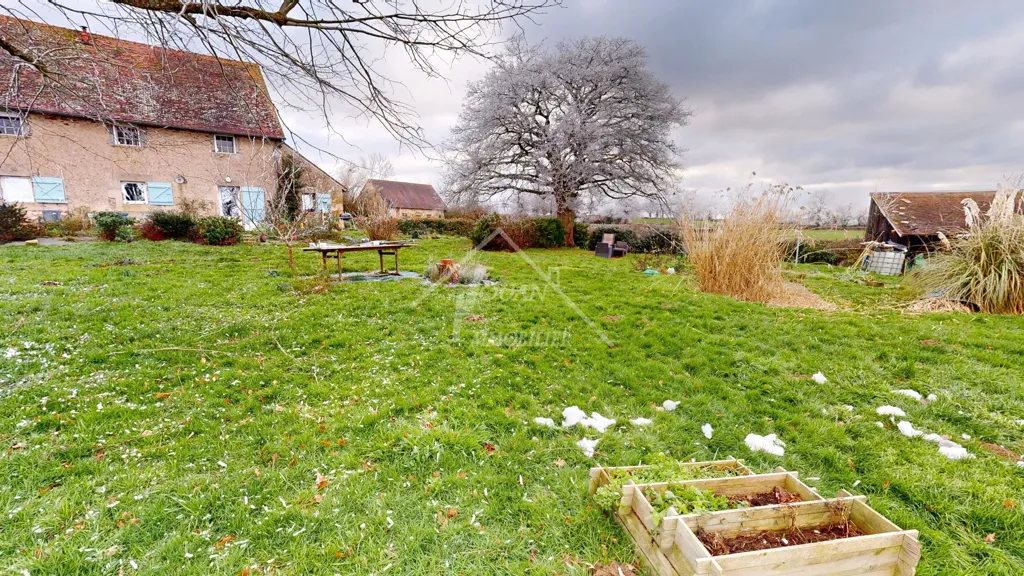 Jardin - Maison de Campagne avec Vue Panoramique à Gipcy