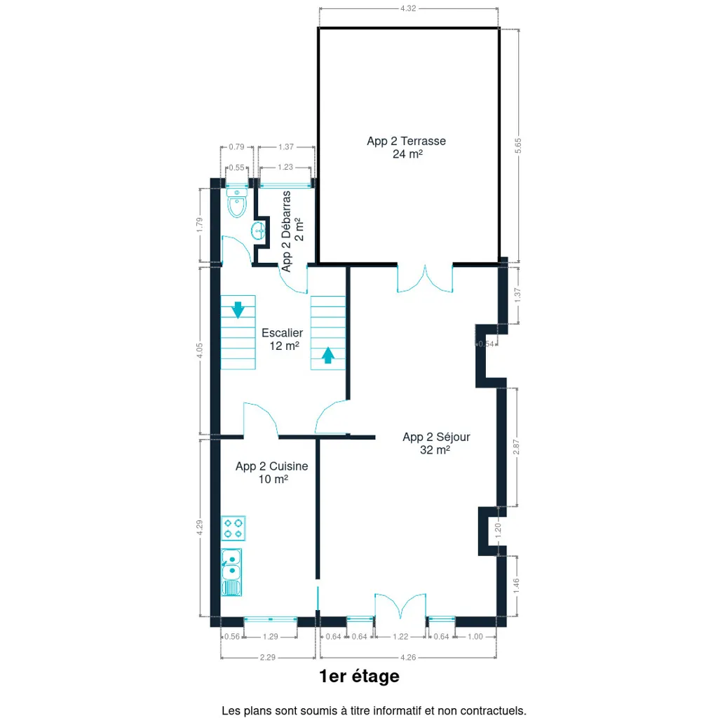 Floor Plan - Divisible House with Terrace in Watermael