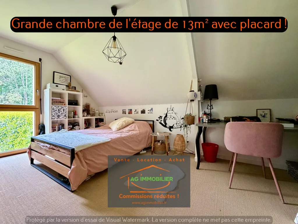 Chambres - Maison Récemment Construite avec Terrasse à Pacé