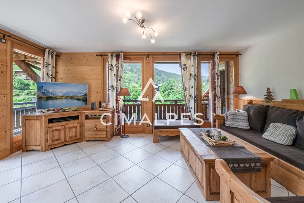 Séjour - Appartement 3 Chambres avec Vues Montagnes au Centre