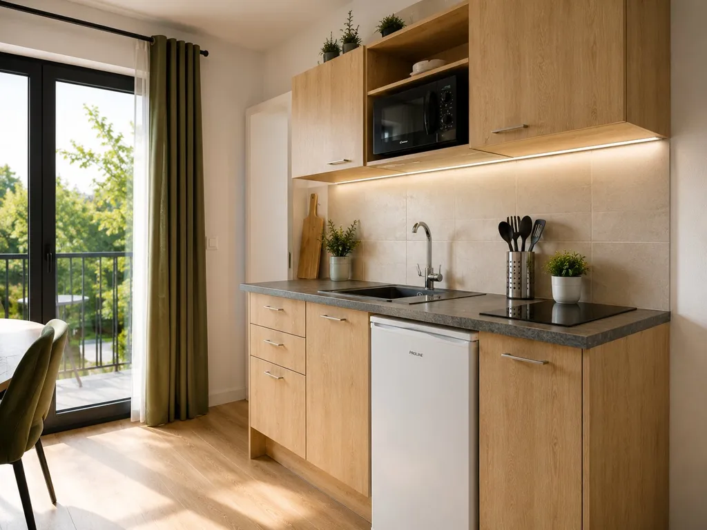 Kitchen - Studio with Terrace near Tours