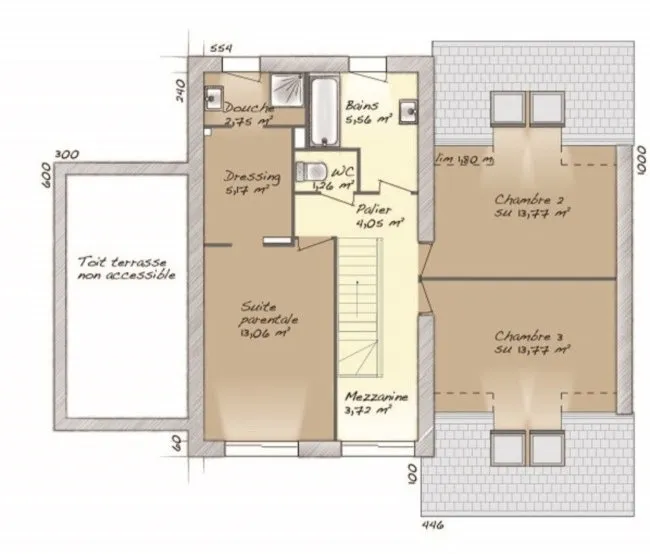 Planimetria - New Build House with Garden in Ormesson-sur-Marne