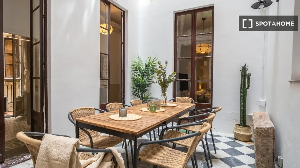 Giardino - Room in Shared Flat with Balcony in Barcelona