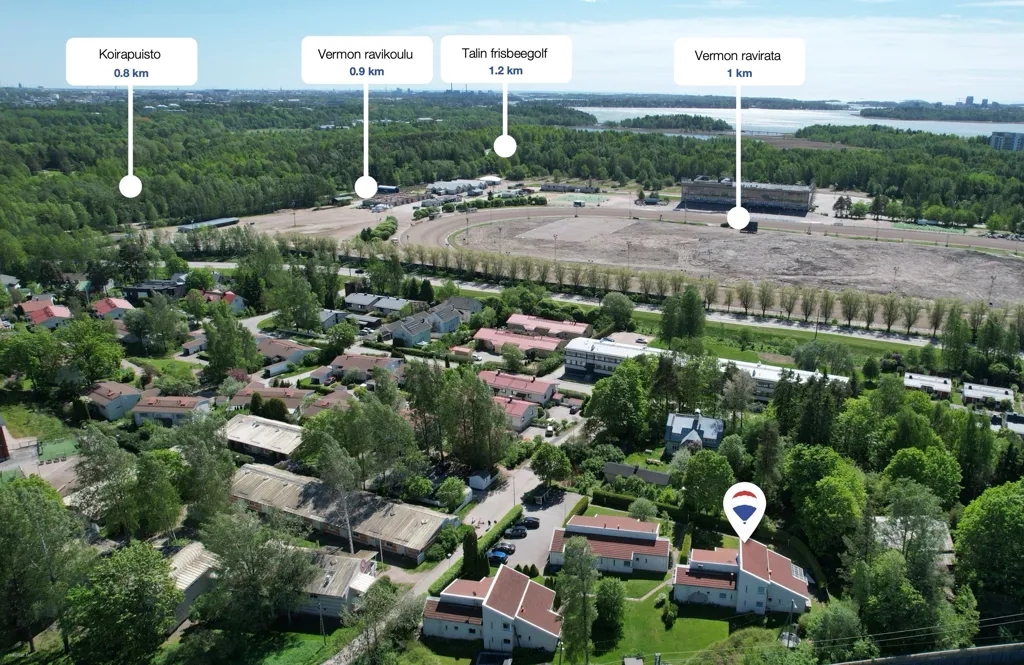 Vue aérienne - Modernised Apartment with Sauna in Leppävaara, Espoo