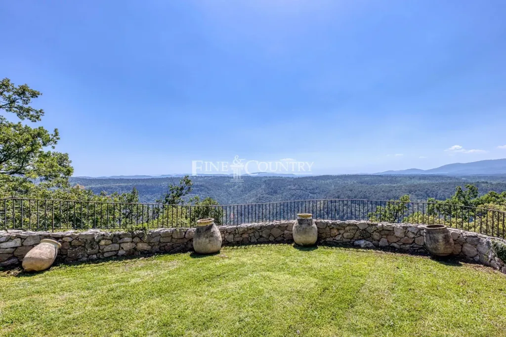 Jardin - Villa avec vue panoramique près de Cabris