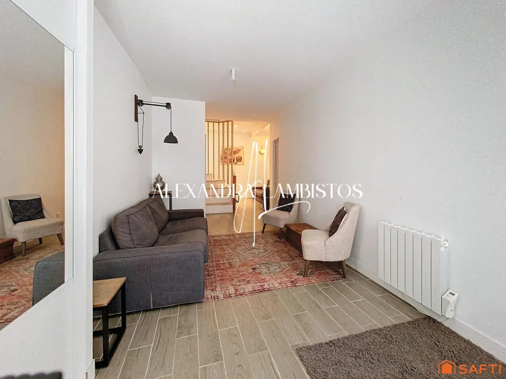 Séjour - Maison de village rénovée à Pignan