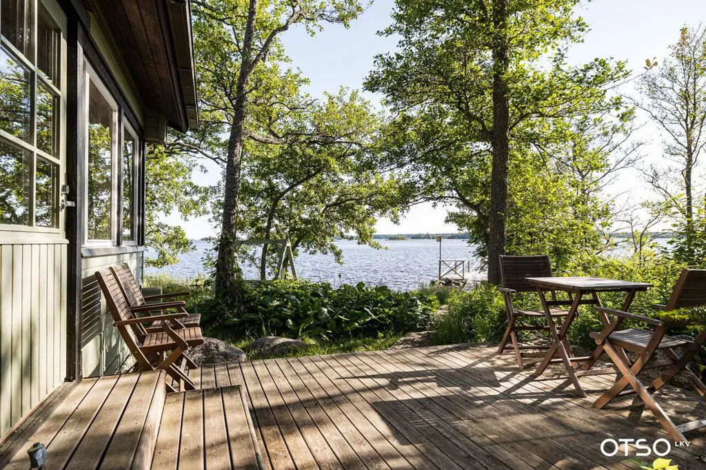 Terrace - Winter Cottage with Sauna on Hästikari Island