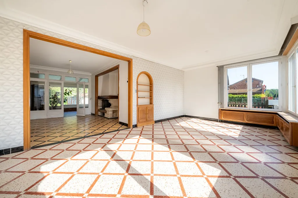 Séjour - Maison Familiale avec Terrasse à Roost-Warendin