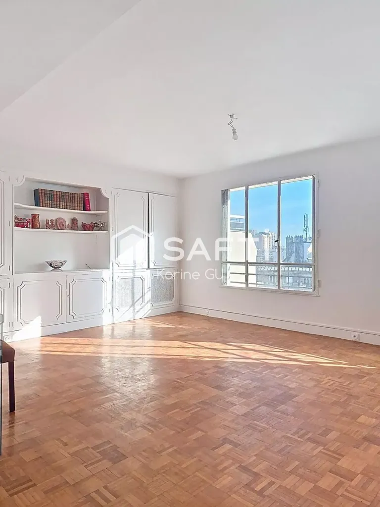 Séjour - Appartement Lumineux sans Vis-à-Vis au 13e Arrondissement de Paris