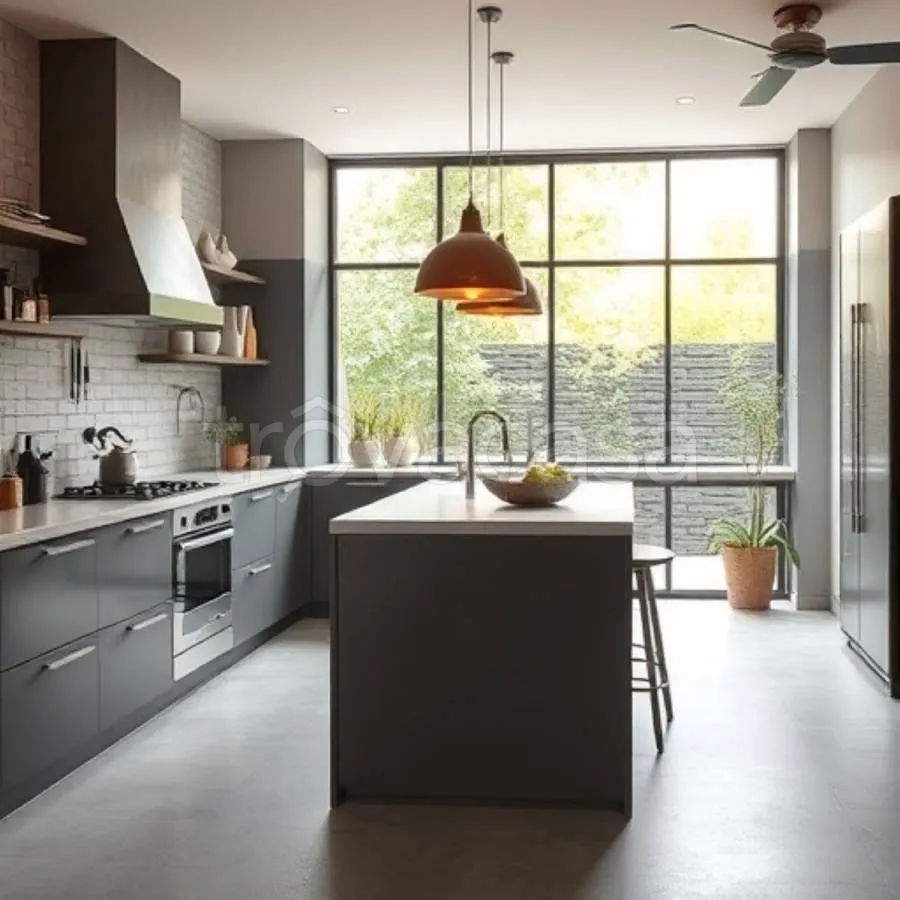 Kitchen - Auctioned Apartment with Garden in Sant'Ippolito