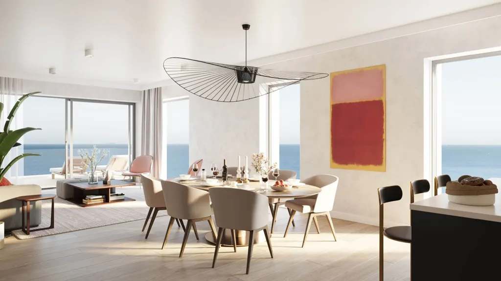 Salle à manger - Appartements Moderne avec Vue Mer à Ostende
