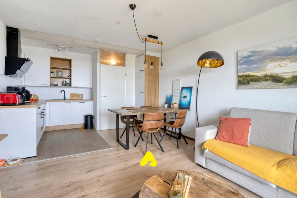 Séjour - Appartement avec Vue sur les Dunes à Westhoek