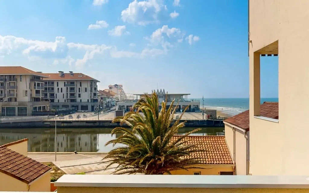 Balcon - Studio avec Vue Panoramique sur l'Océan à Capbreton