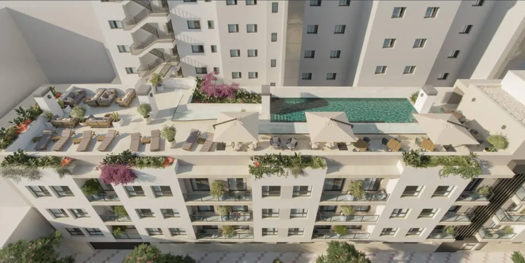 Õhuvaade - Apartment with Rooftop Pool in Malaga