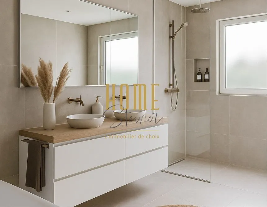Salles de bain - Appartement 3 Pièces avec Vue sur l'Aar à Schiltigheim