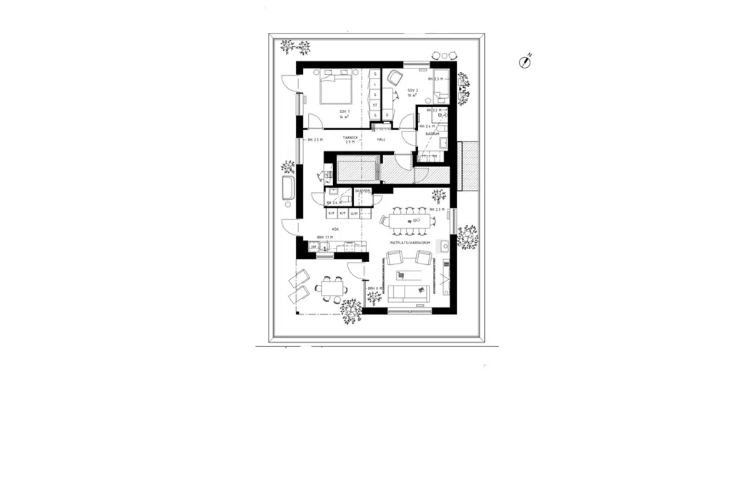 Plan - Unique Penthouse with Sky View in Nacka