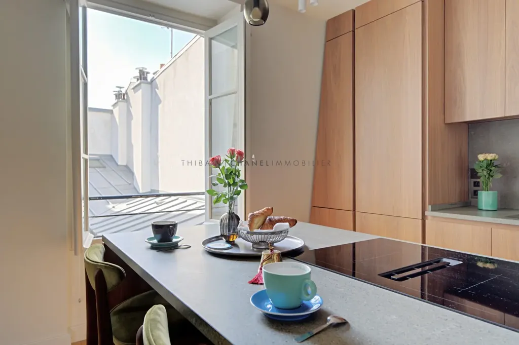 Köök - Duplex with Terrace in Paris 3rd Arrondissement