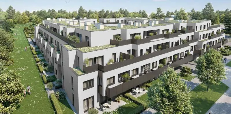Õhuvaade - Provisions-Free Flat with Private Garden in Aspern