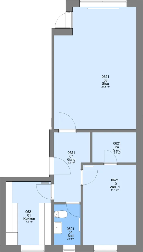 Plaan - Two-Bedroom Flat with Pets Allowed in Frederikshavn