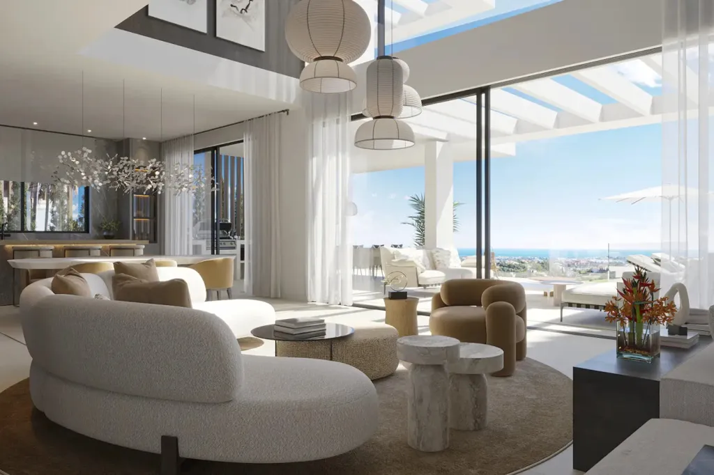 Soggiorno - Luxury Villa with Panoramic Views in Estepona